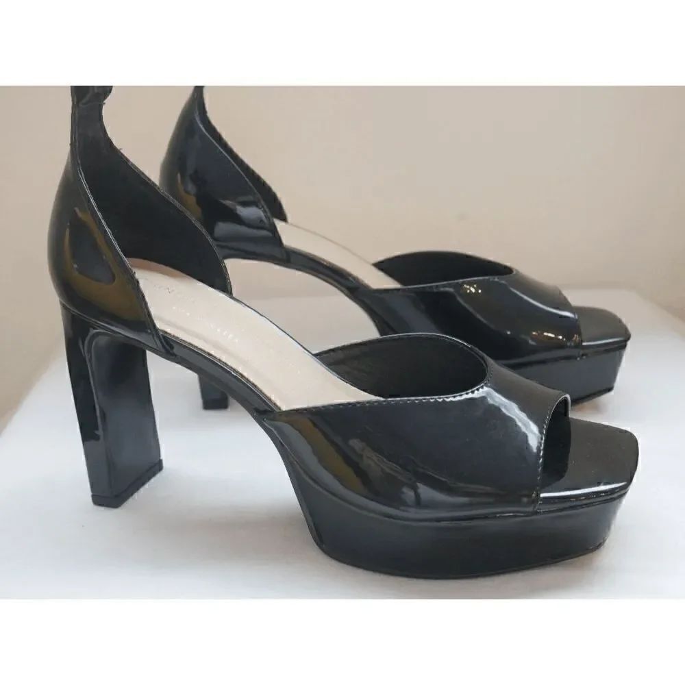 NWT Chinese Laundry Women's Tiana Plantform Sandal Black 7.5